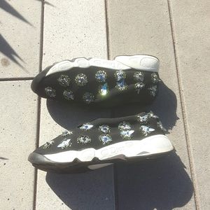 Dior floral fusion embellished mesh sneakers